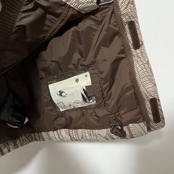 Burton‎ Tango DryRide Faux Fur Lined Ski Jacket Size S Brown Outdoor Women's - Picture 14 of 16